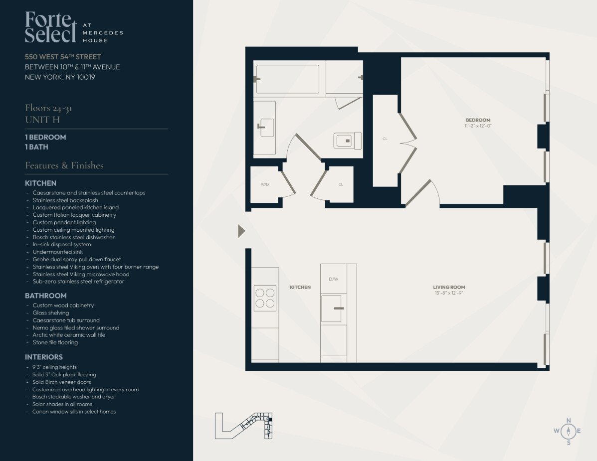 550 West 54th Street, Apt 24Y