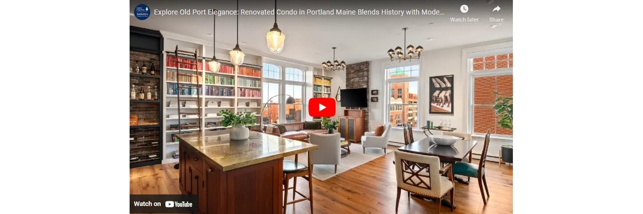 Video Of The Week: Renovated Condo in Portland Maine Blends History with Modern Luxury