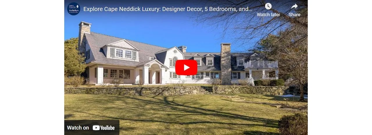 Video of The Week: Designer Decor, 5 Bedrooms, and Coastal Views in Cape Neddick