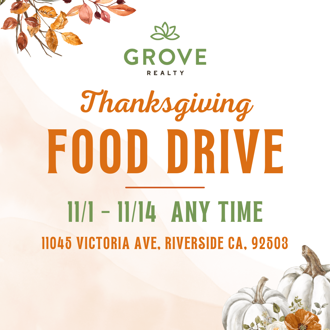 2023 Grove Realty Thanksgiving Food Drive 