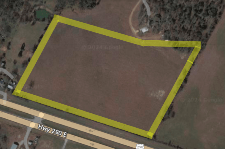 10 acres to 35 acres on HWY 290, Elgin 78621