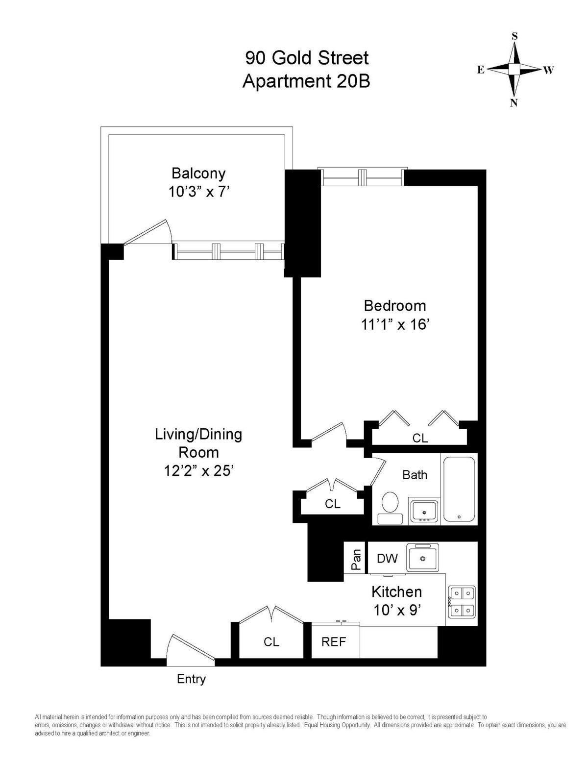 90 Gold Street, Apt 20-B