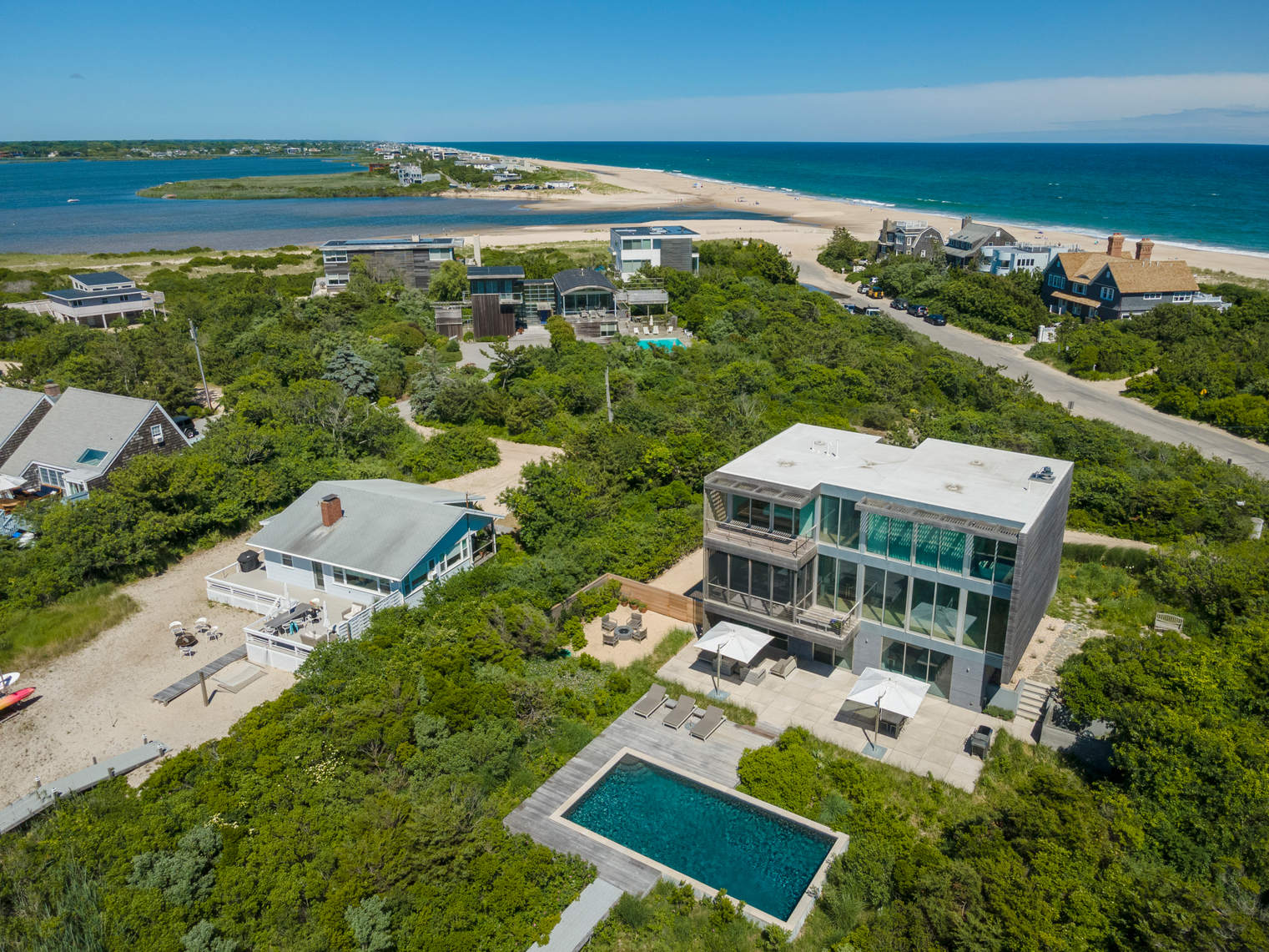 Unbelievable Sunsets Over Mecox Bay in a World-Class Modern