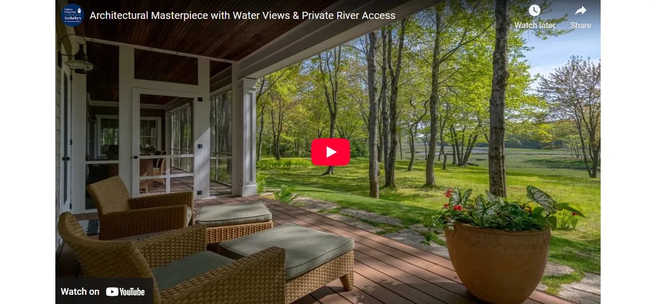 Architectural Masterpiece with Water Views & Private River Access