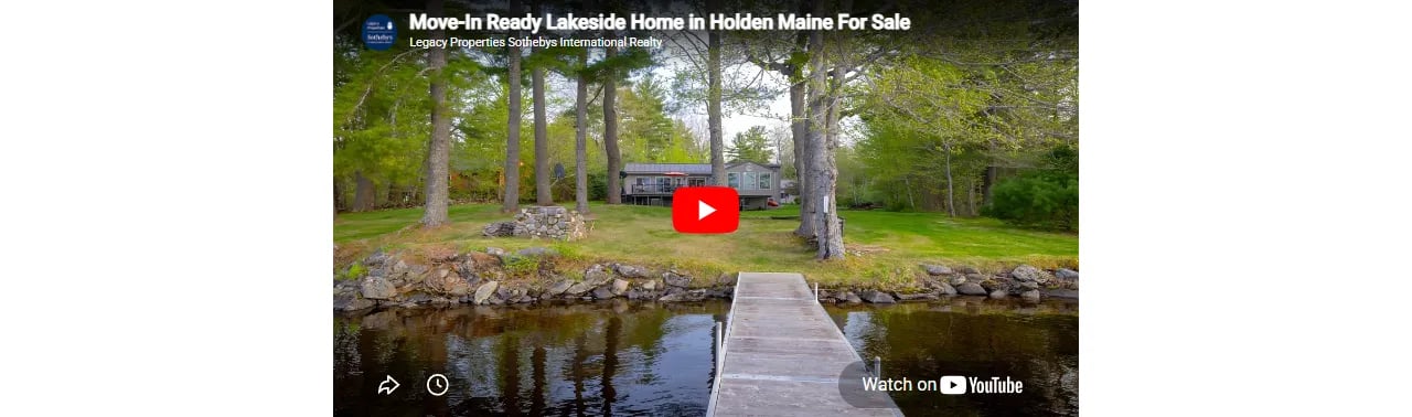 Move-In Ready Lakeside Home in Holden Maine For Sale