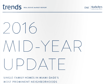 MID YEAR TRENDS REPORT - Single Family Home Data