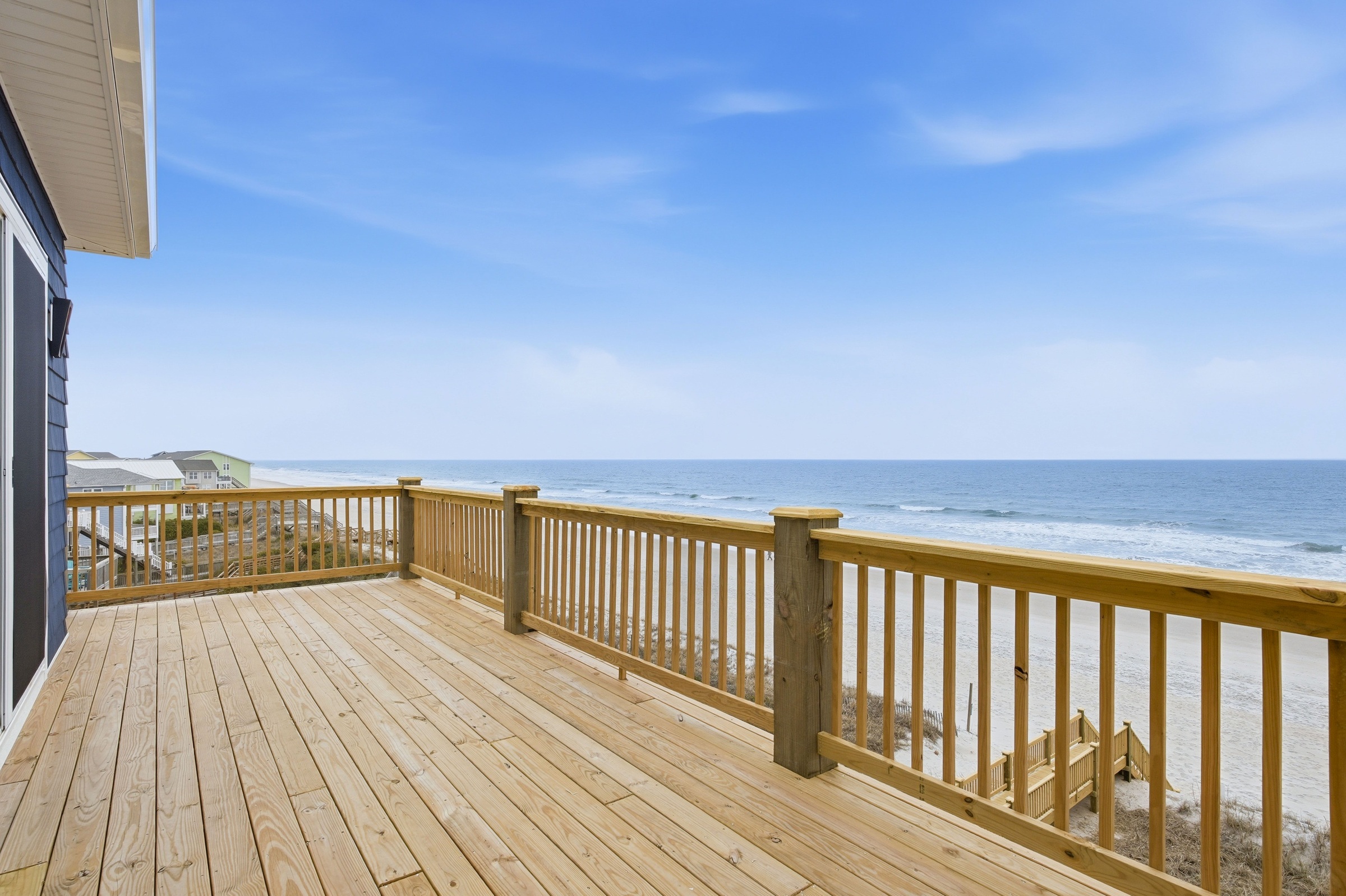 Oceanfront deck at 736 Dune Ridge
