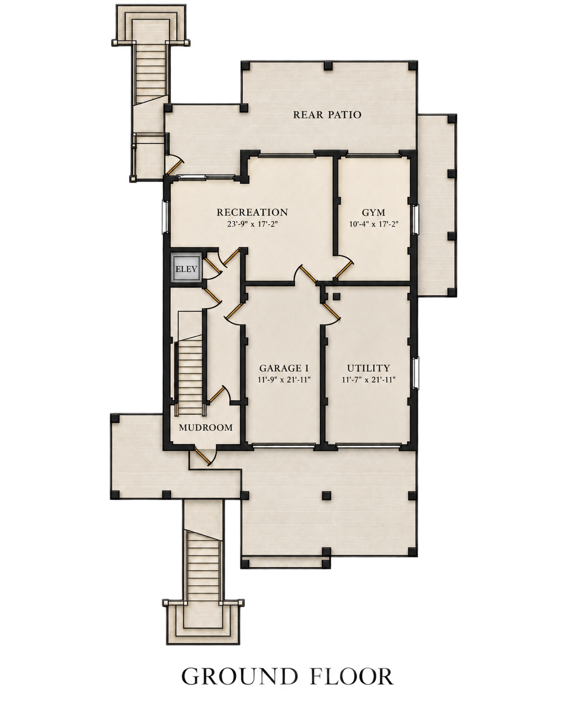 Enlarged Ground Floor Plan