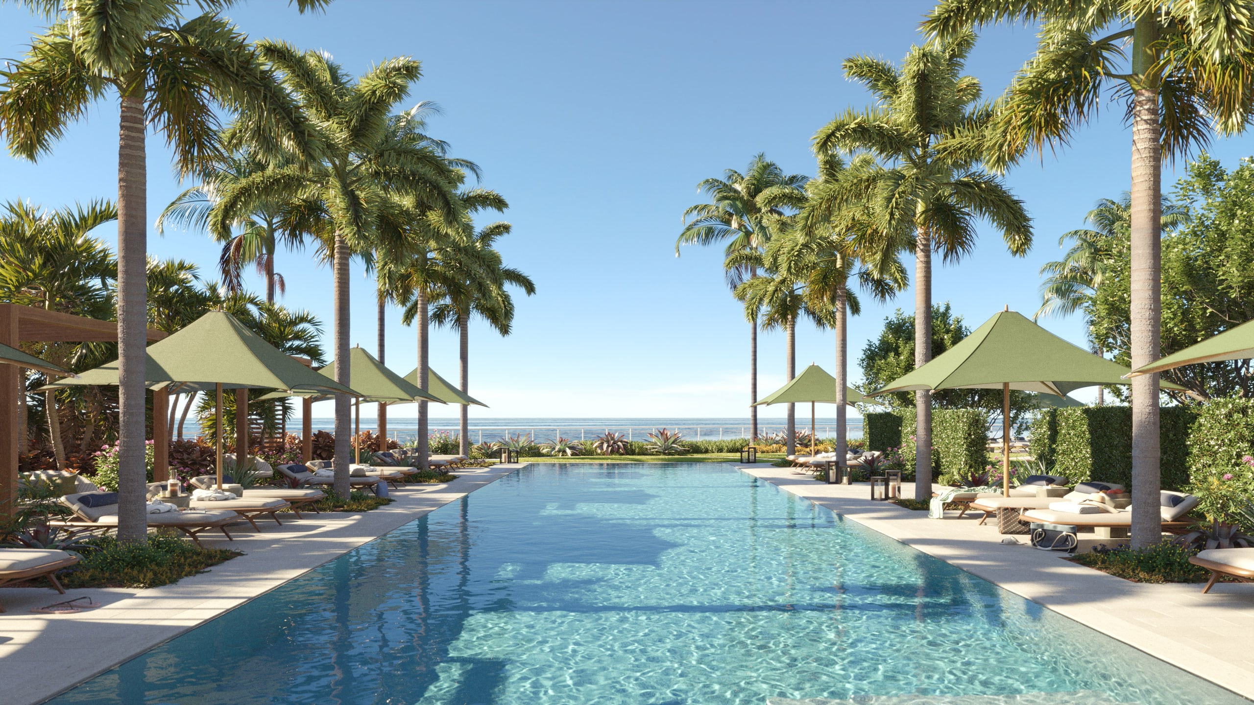 Rosewood pool deck and club level