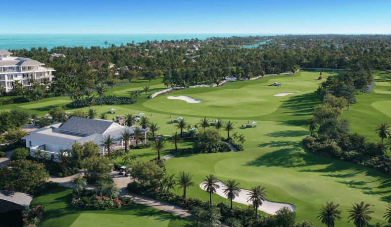 Golfside residence over the Fazio course