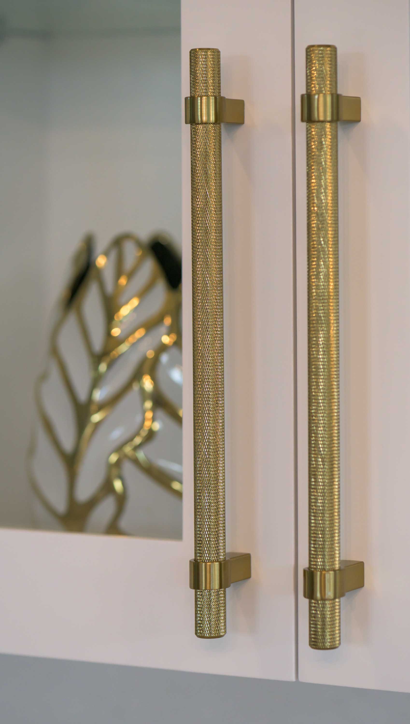 Close-up of custom interior finishes