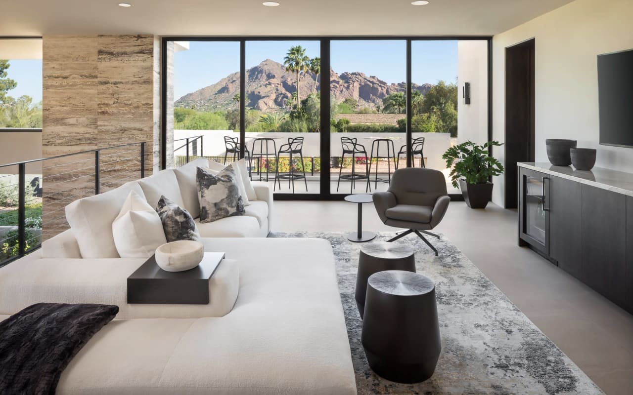 Modern loft with views of Camelback Mountain