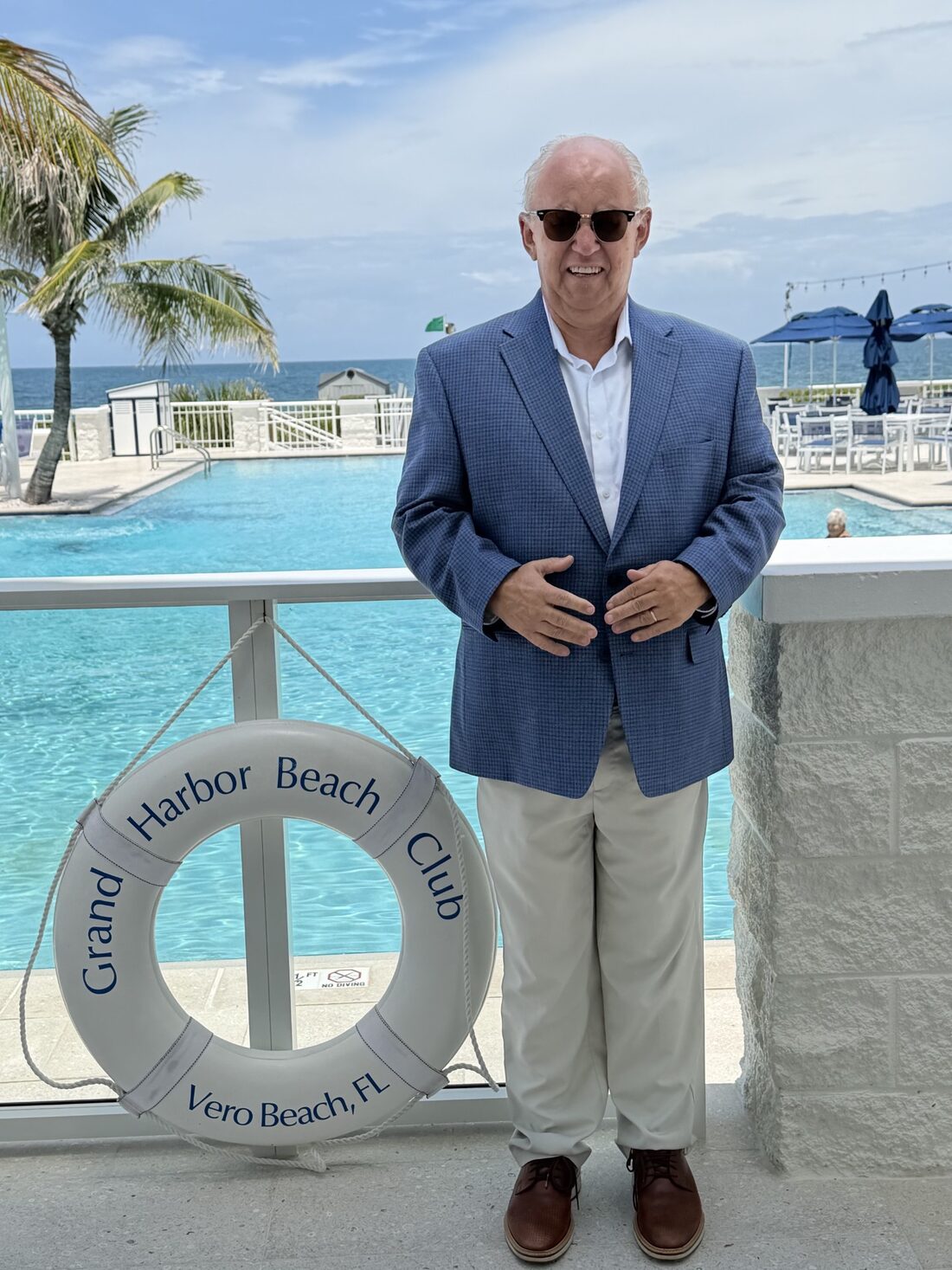 Vero Premier Properties at the oceanfront Grand Harbor Beach Club pool deck