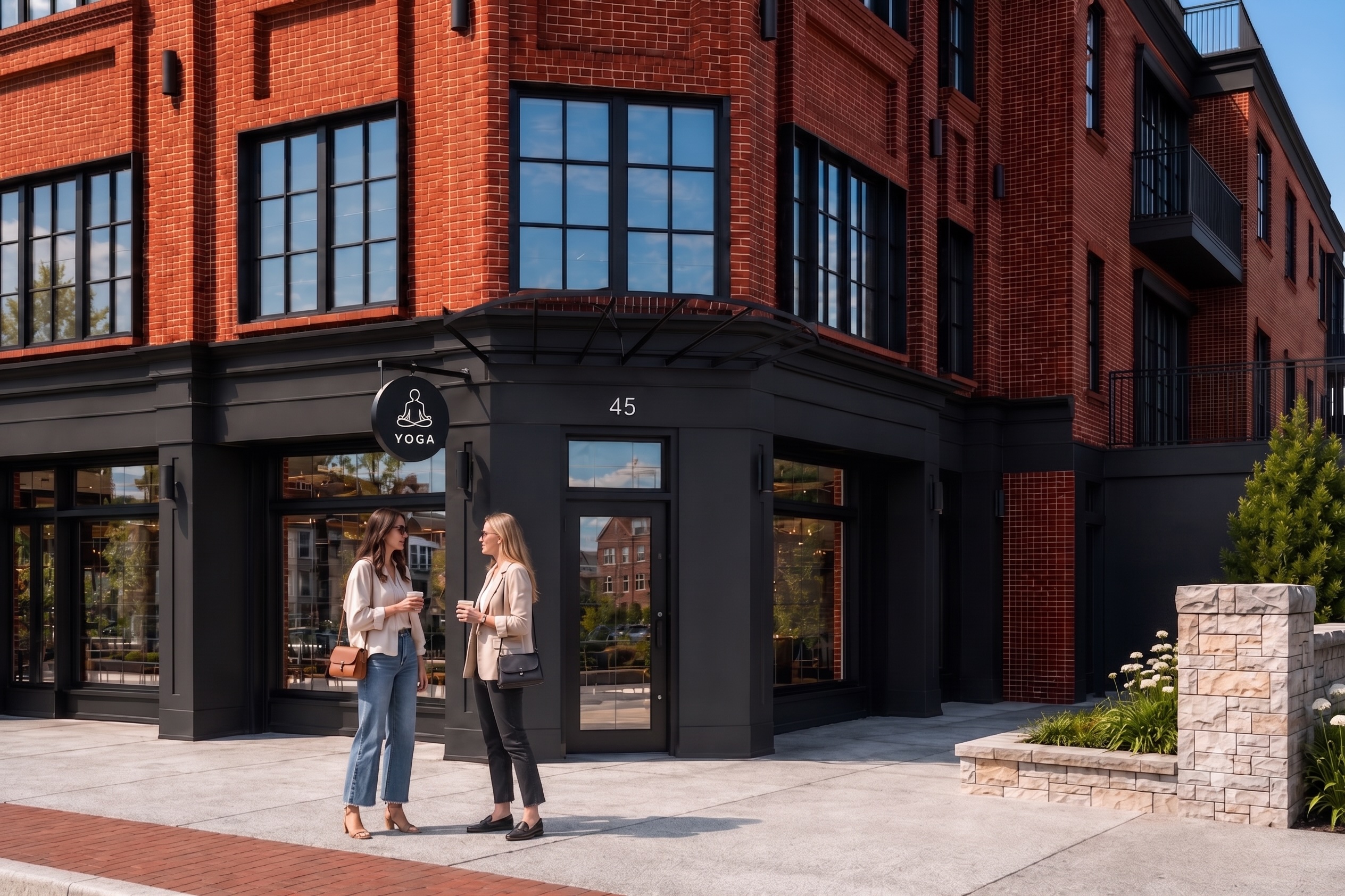 Yoga and wellness space