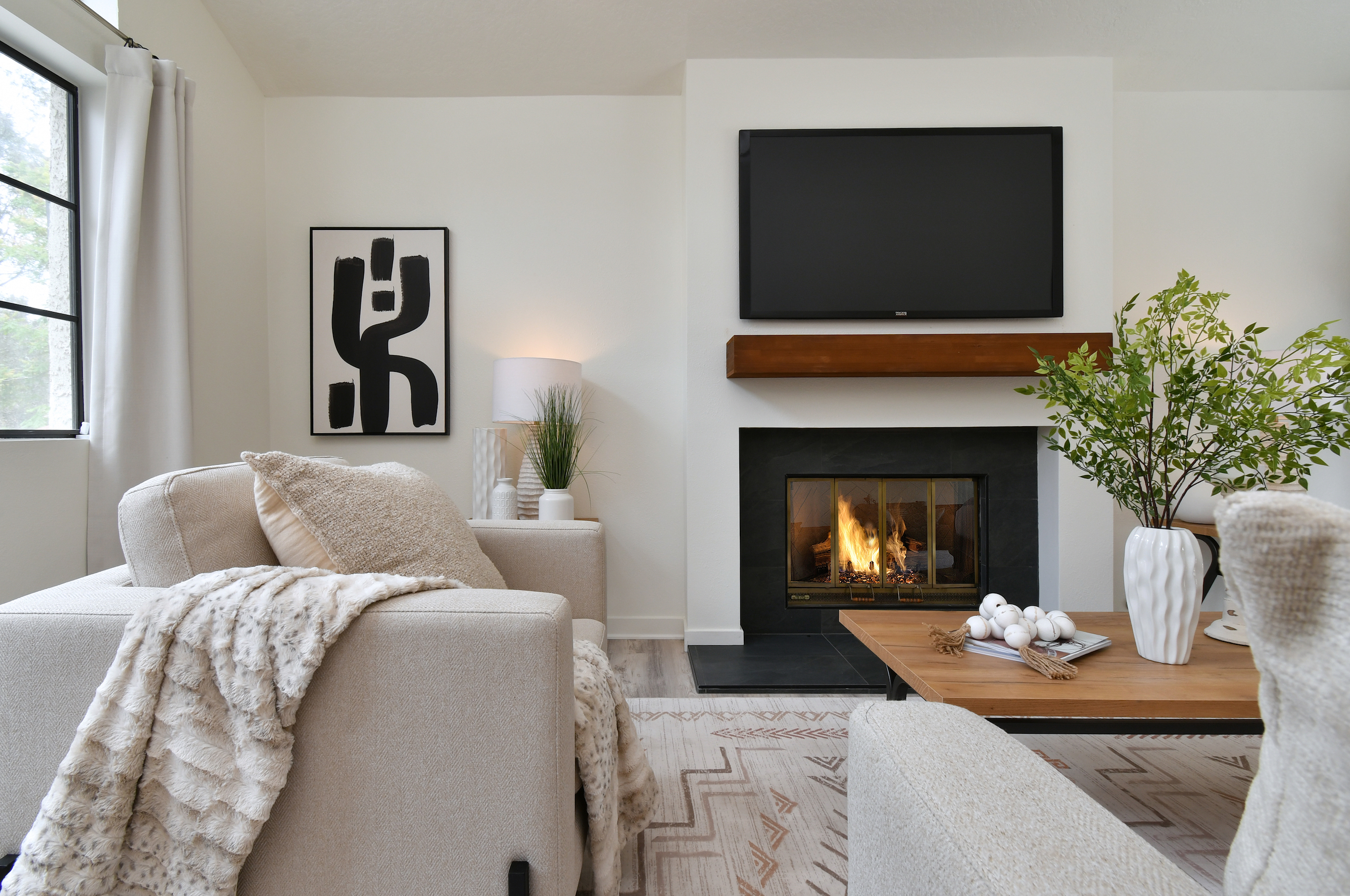 Light-Filled Open Floor Plan and Soaring Vaulted Ceilings