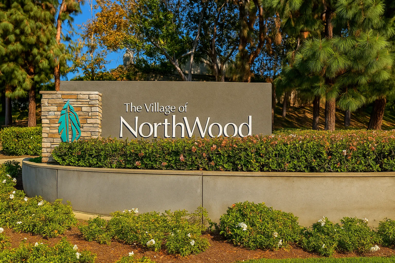 Wide tree-lined streets and family homes in Northwood, Irvine