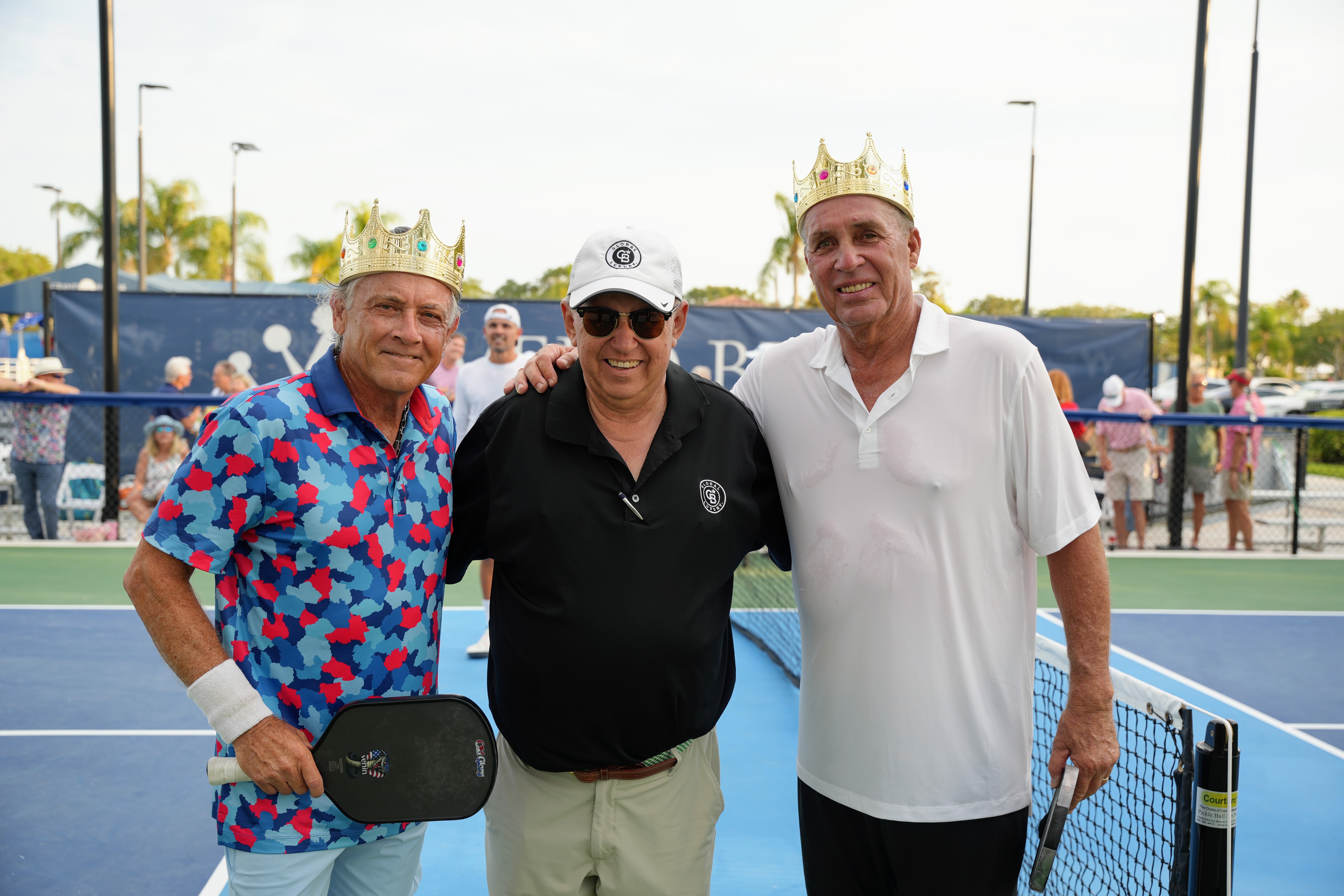 Players and Vero Premier Properties at a Grand Harbor pickleball tournament on the community's new courts