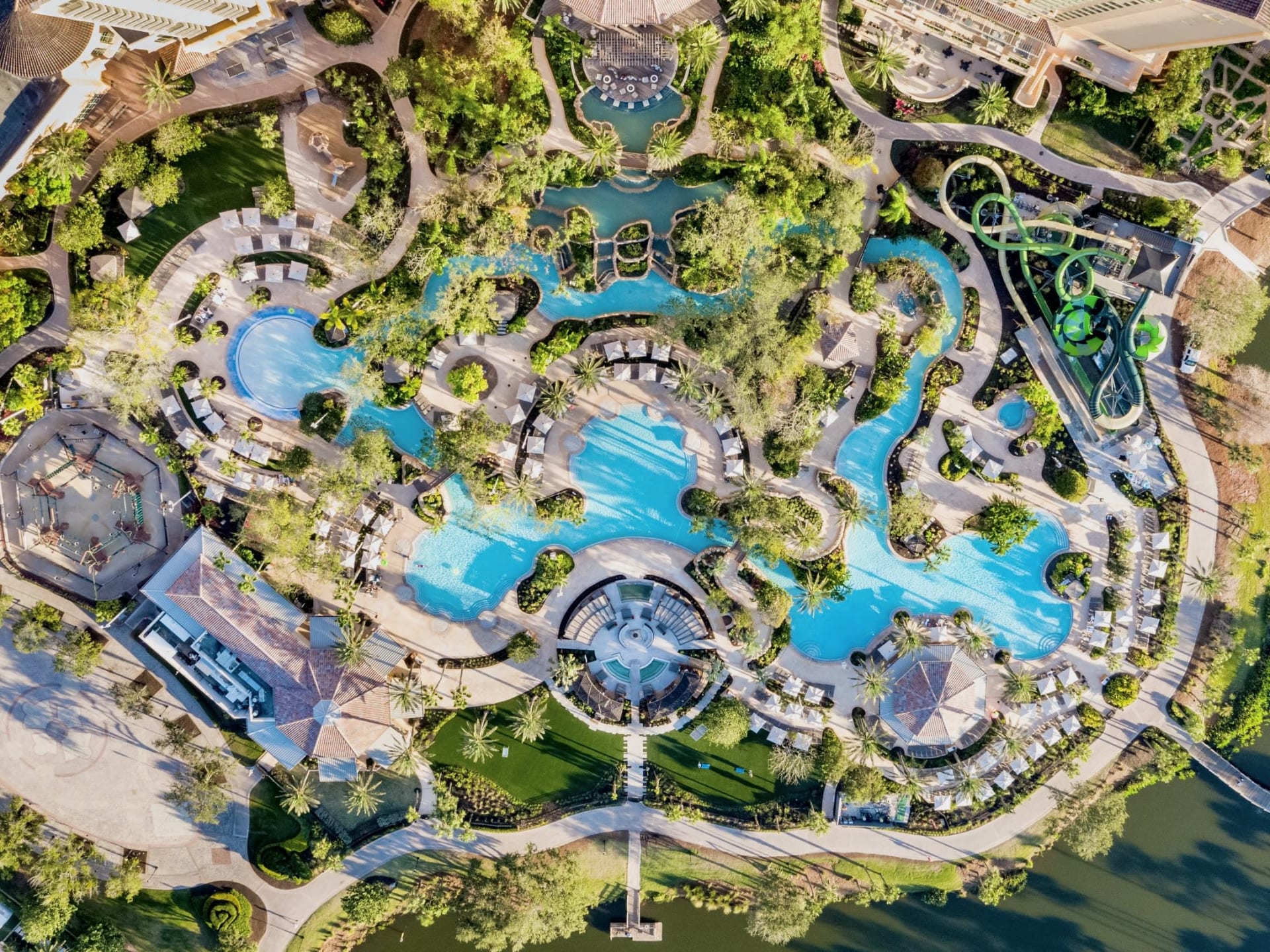 The water park at Ritz-Carlton Residences Grande Lakes Orlando