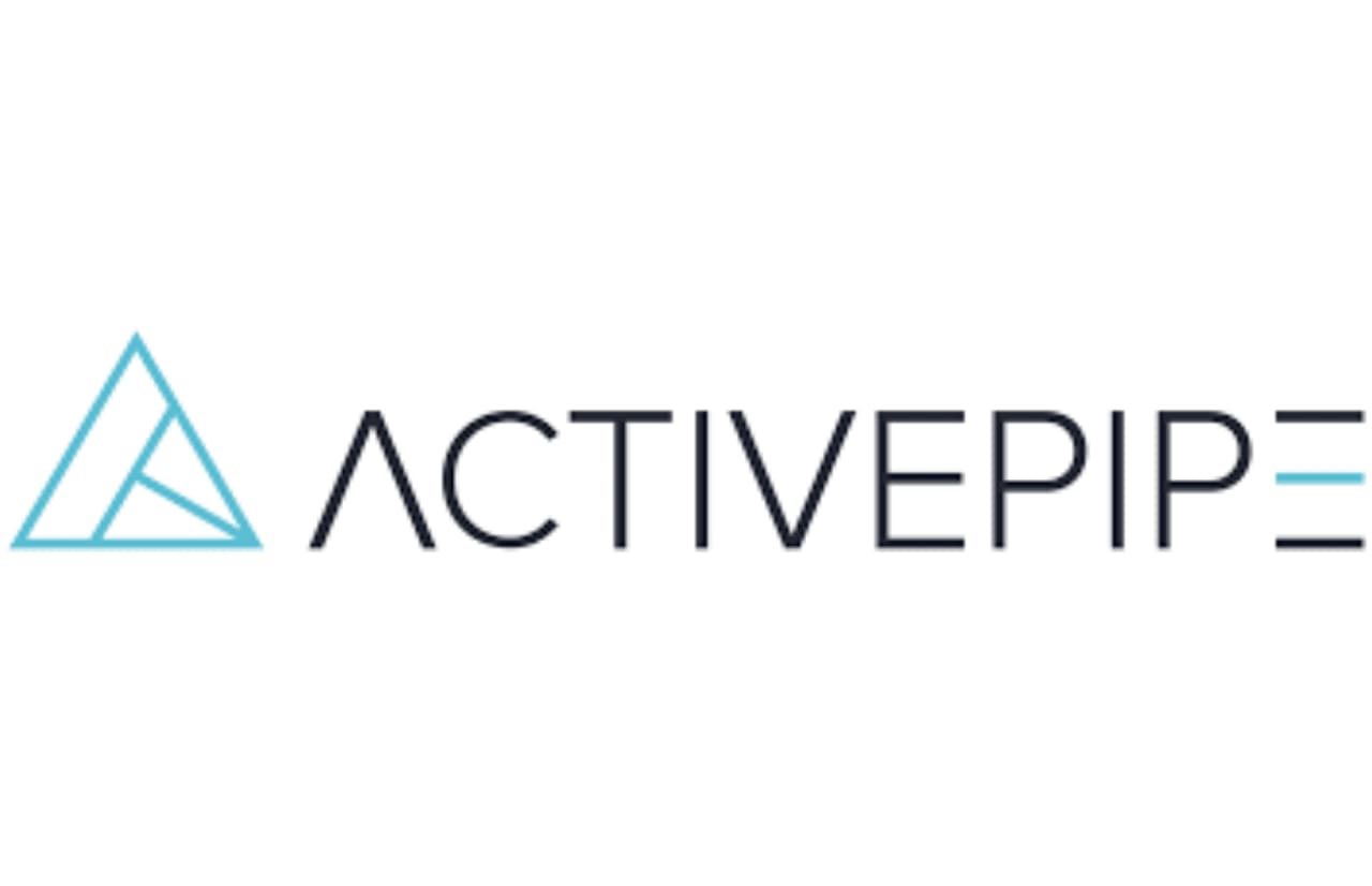 A logo for ActivePipe, a real estate marketing automation platform. 