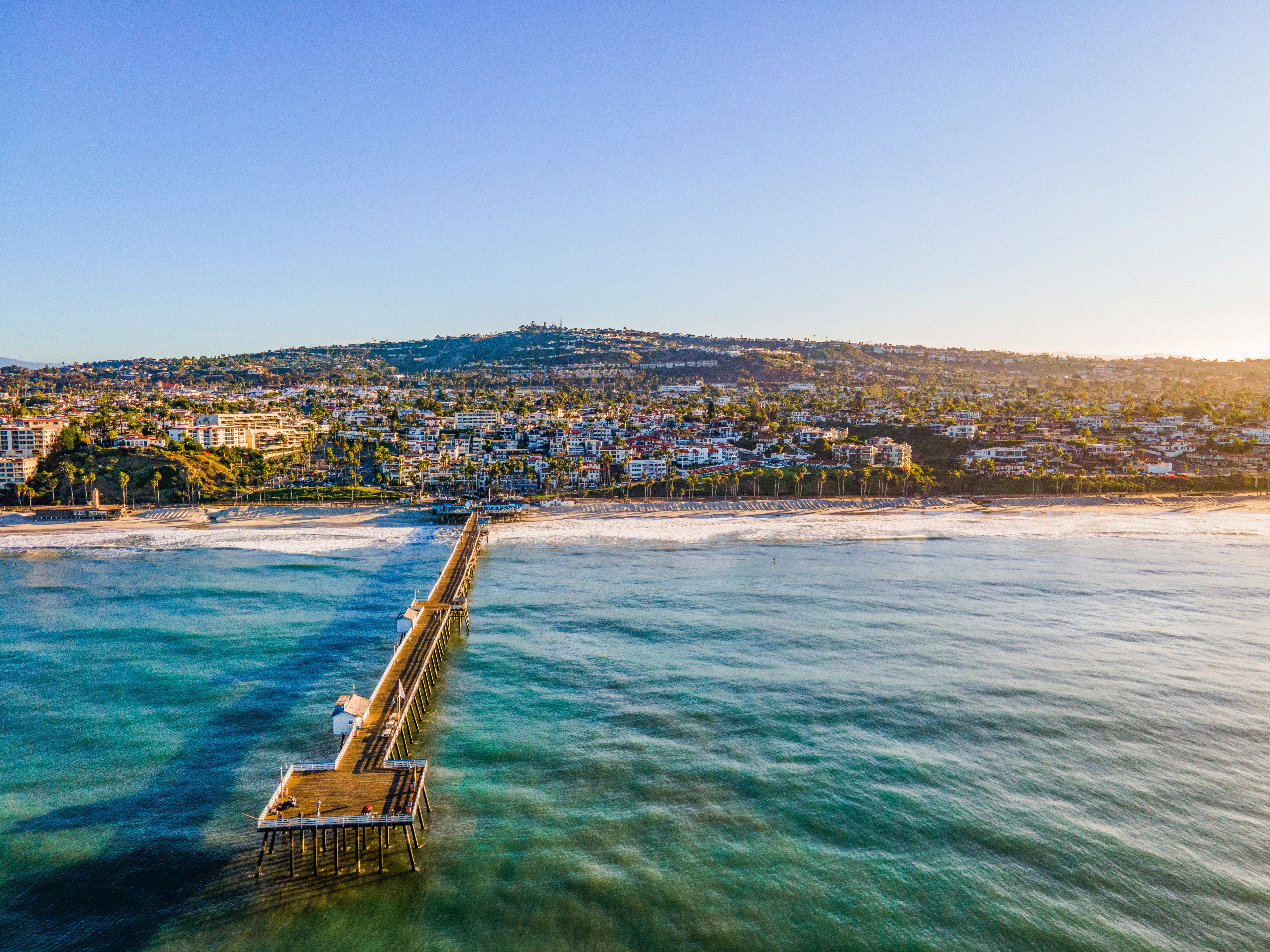 Aerial view of Southern California coastal bluffs