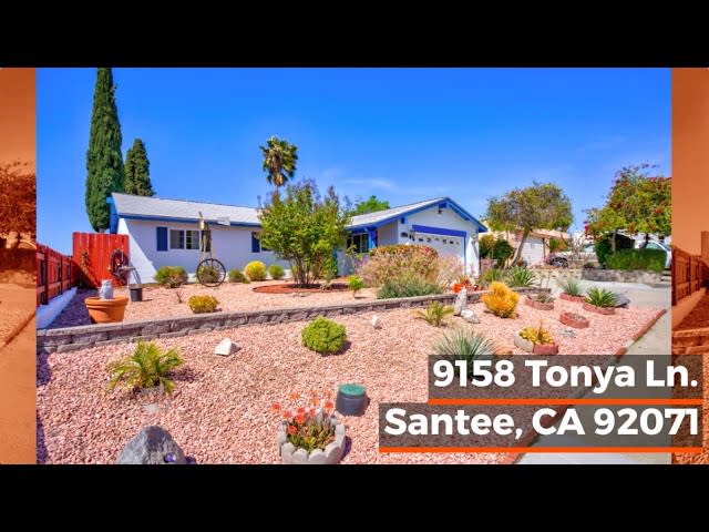 Just Listed! 9158 Tonya Ln. Santee, CA 92071