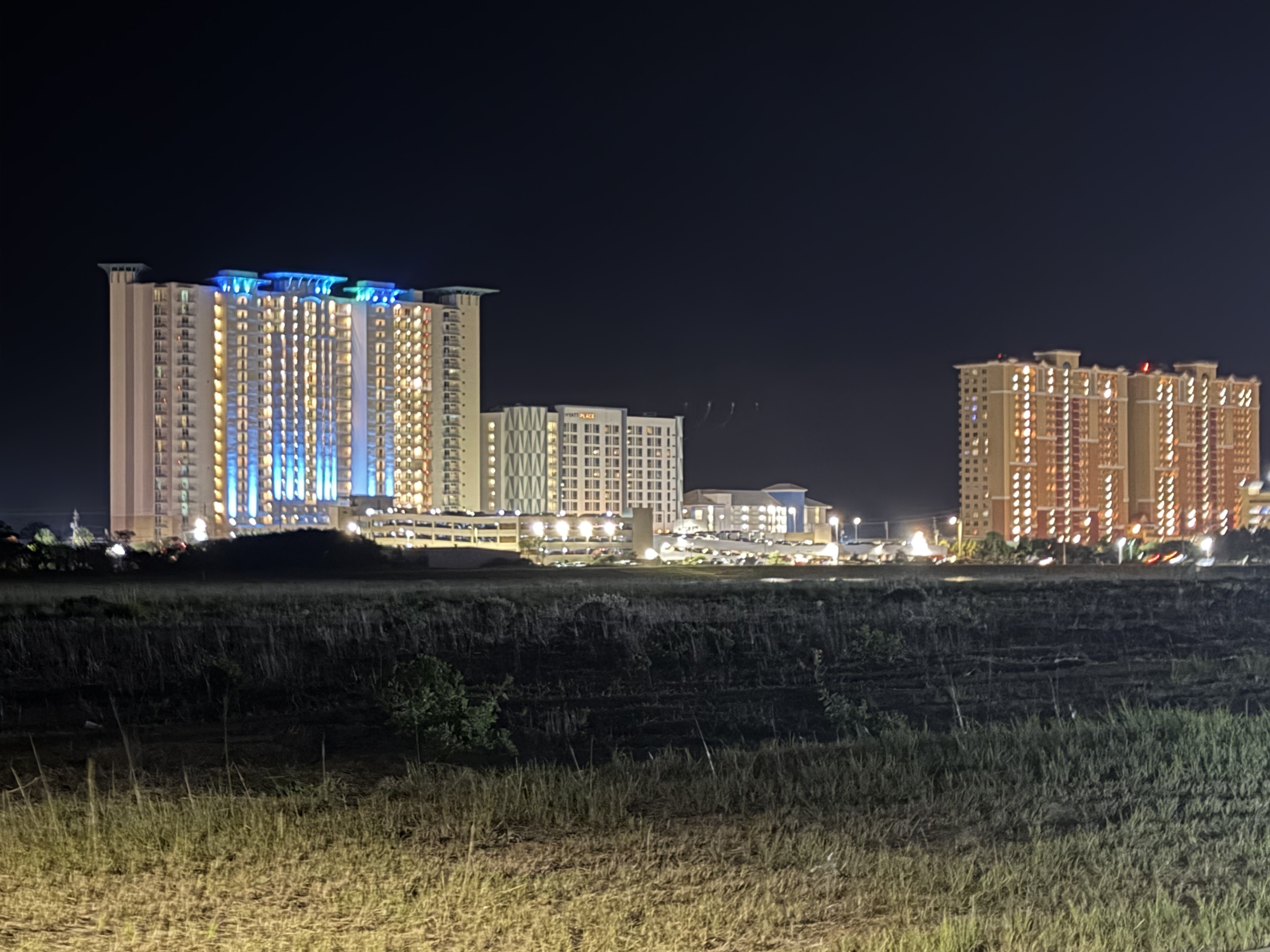 Panama City Beach condominium buildings near local beaches shopping dining and attractions