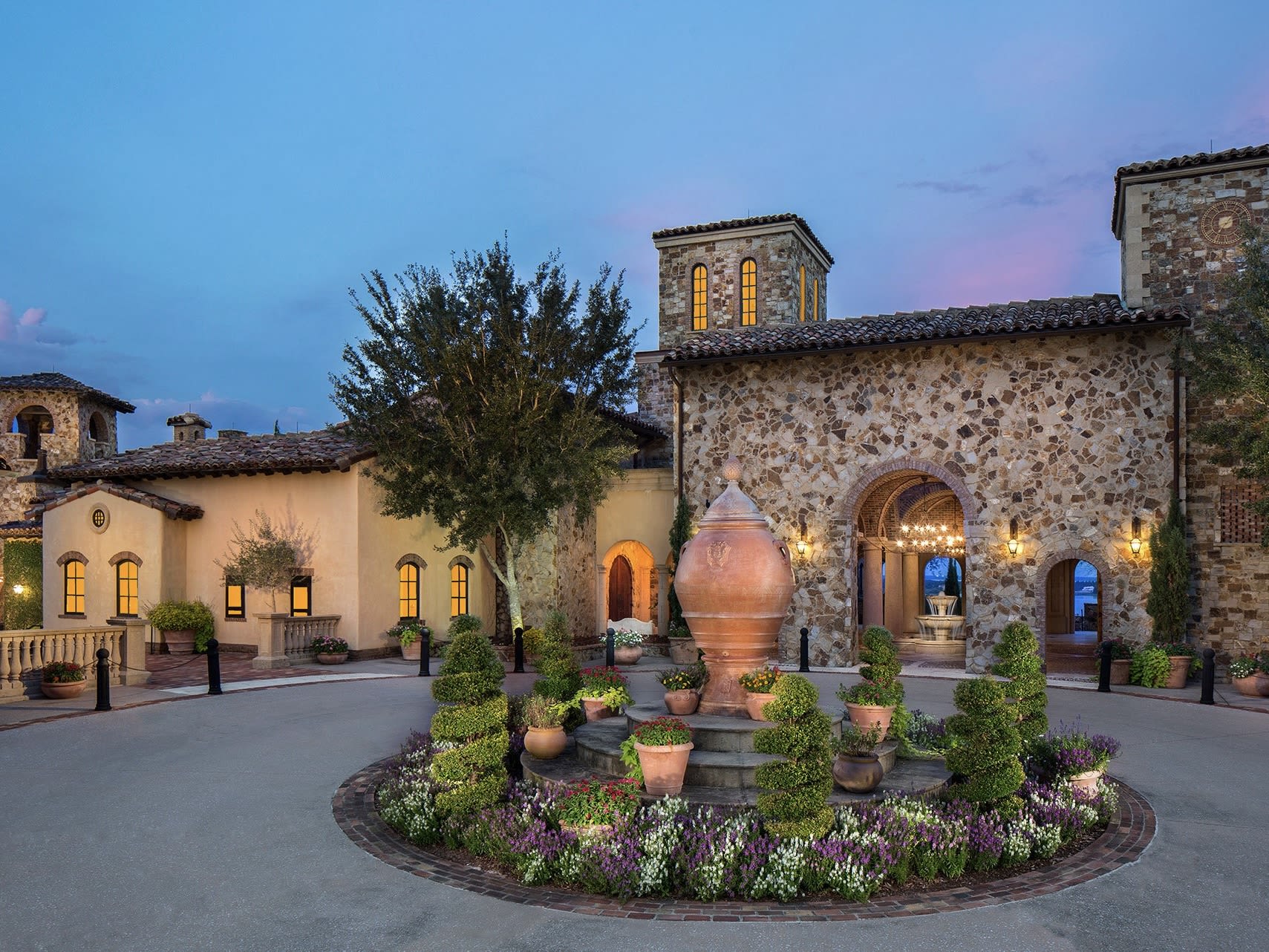 The clubhouse at Bella Collina in Montverde, Florida