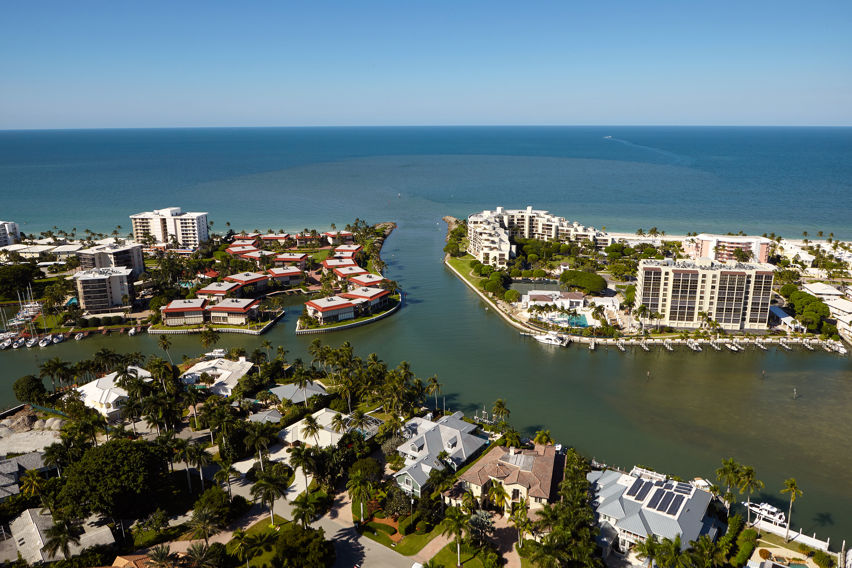 Doctors Pass boating access in The Moorings Naples