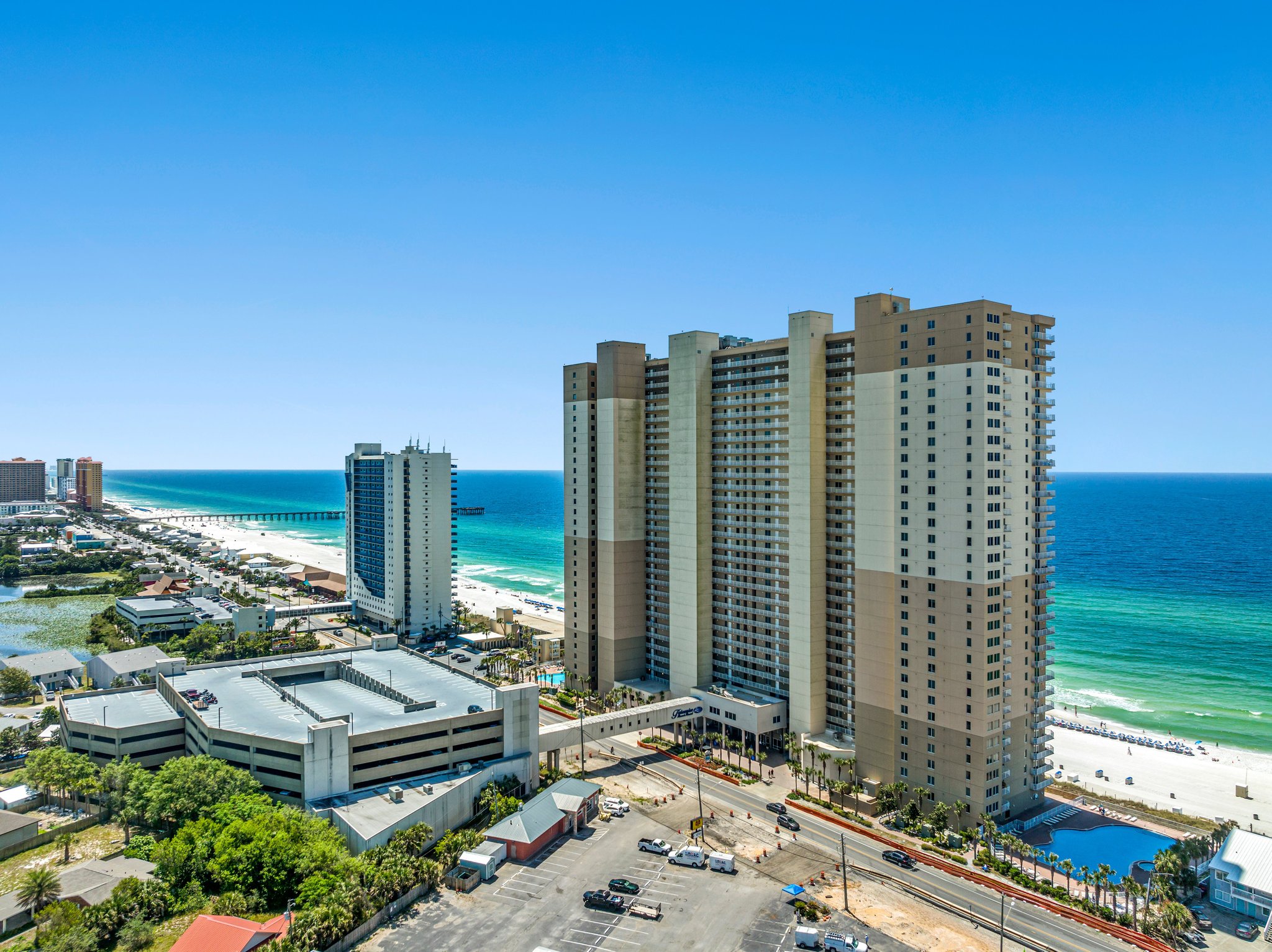 Tidewater Beach Resort Gulf-front condominium towers in Panama City Beach Florida
