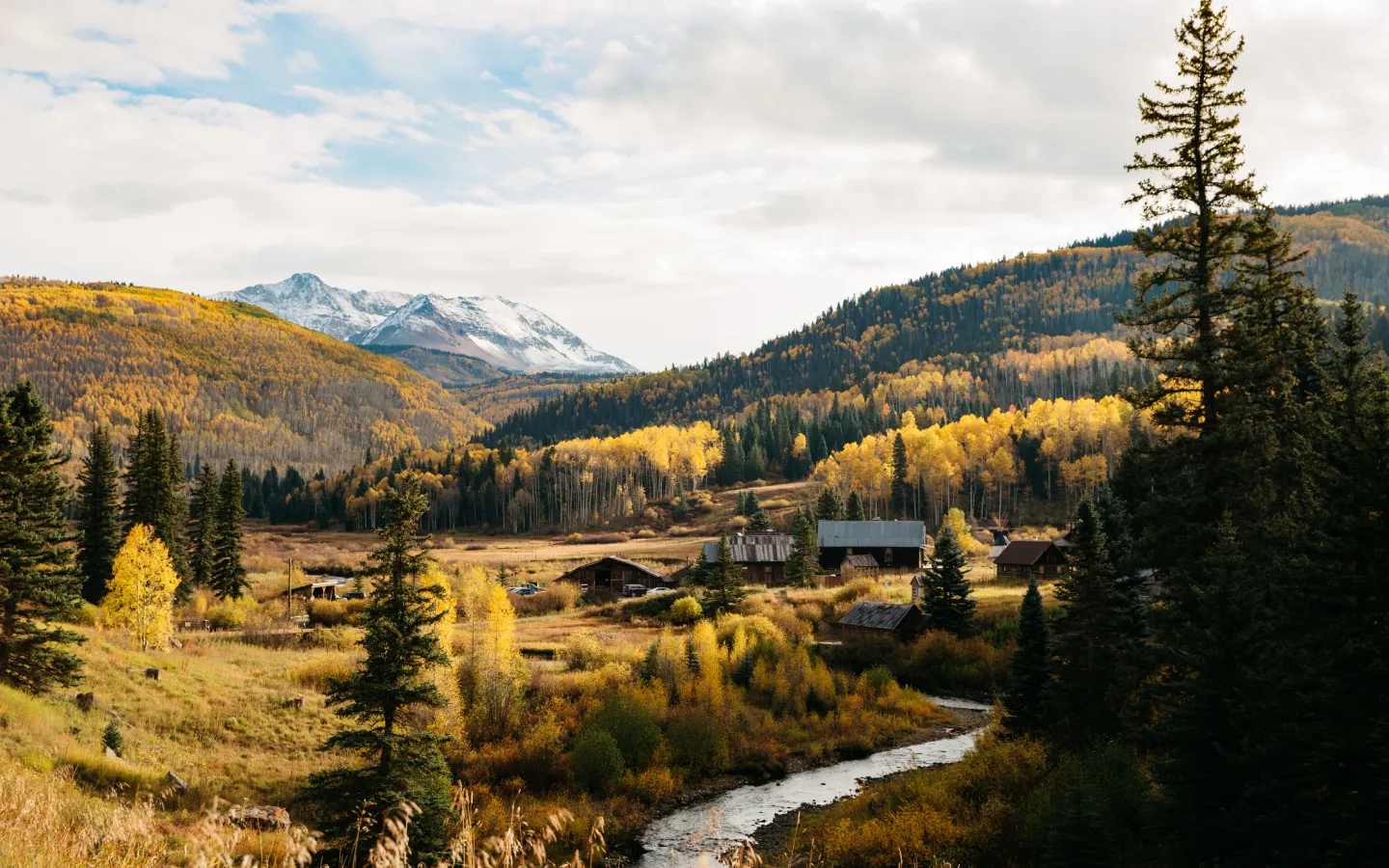 Mountain valley landscape