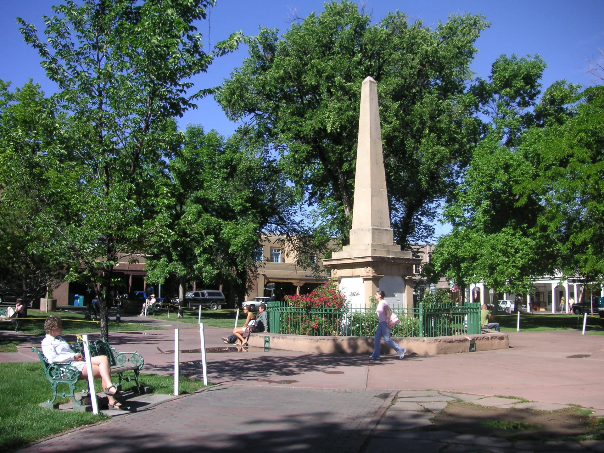 Santa Fe Plaza - Santa Fe, New Mexico