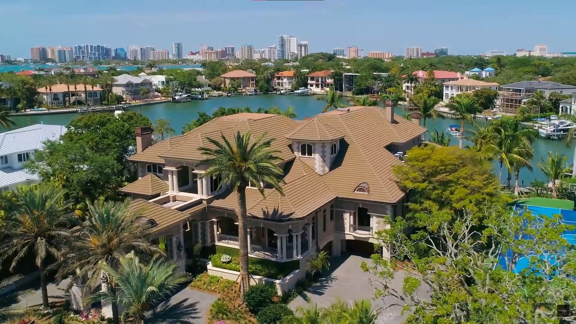  Waterfront Luxury Sarasota Home for Sale: 1423 & 1435 Hillview Drive, Harbor Acres 