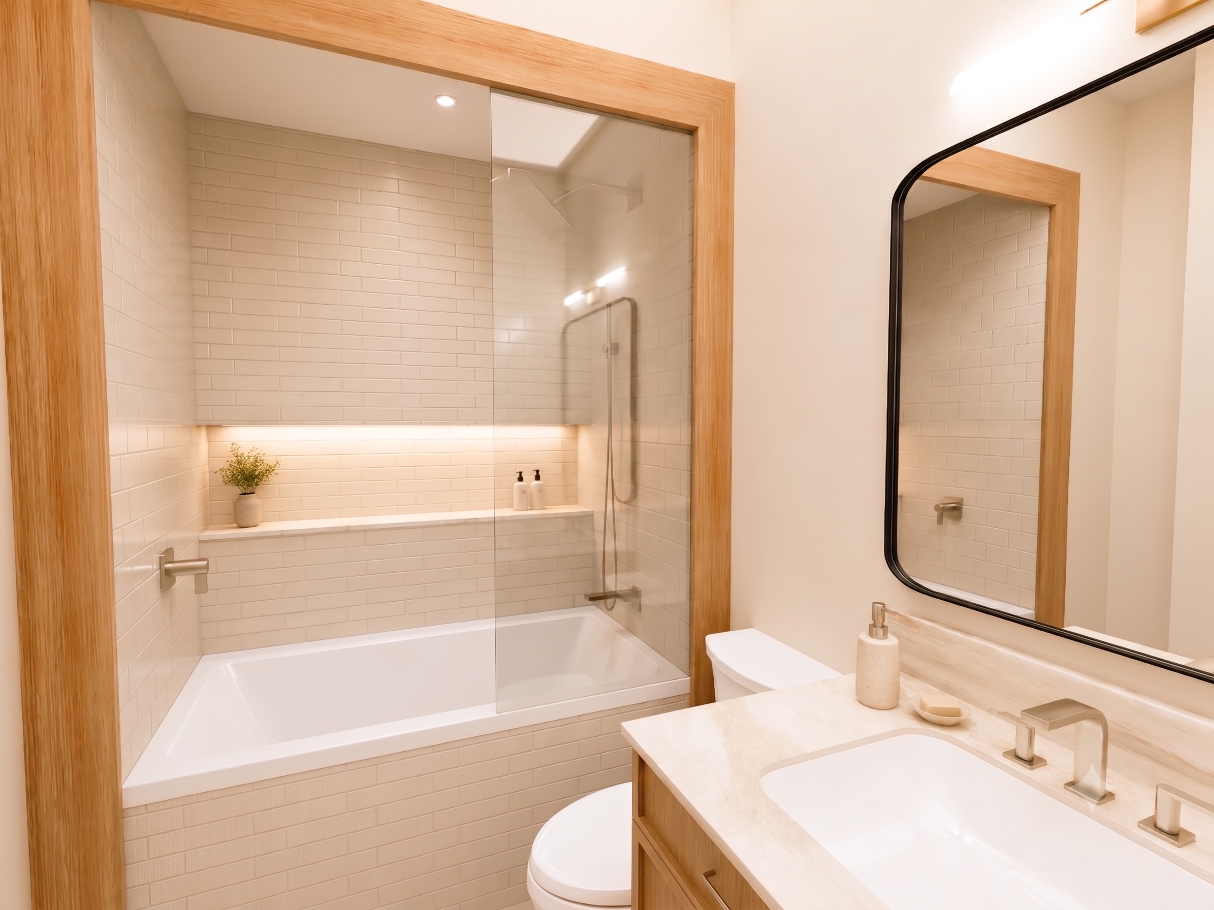 Secondary bathroom at Cedar Commons