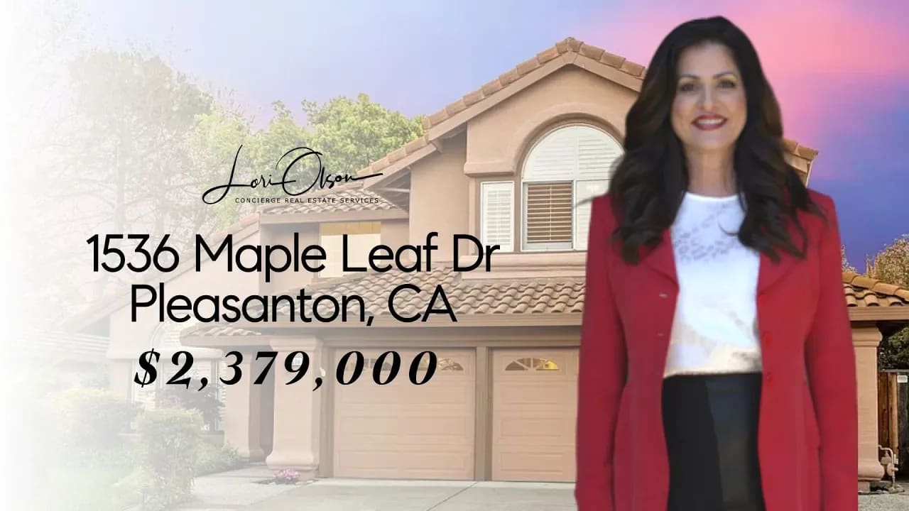 Live in Pleasanton! 1536 Maple Leaf Dr $2,379,000