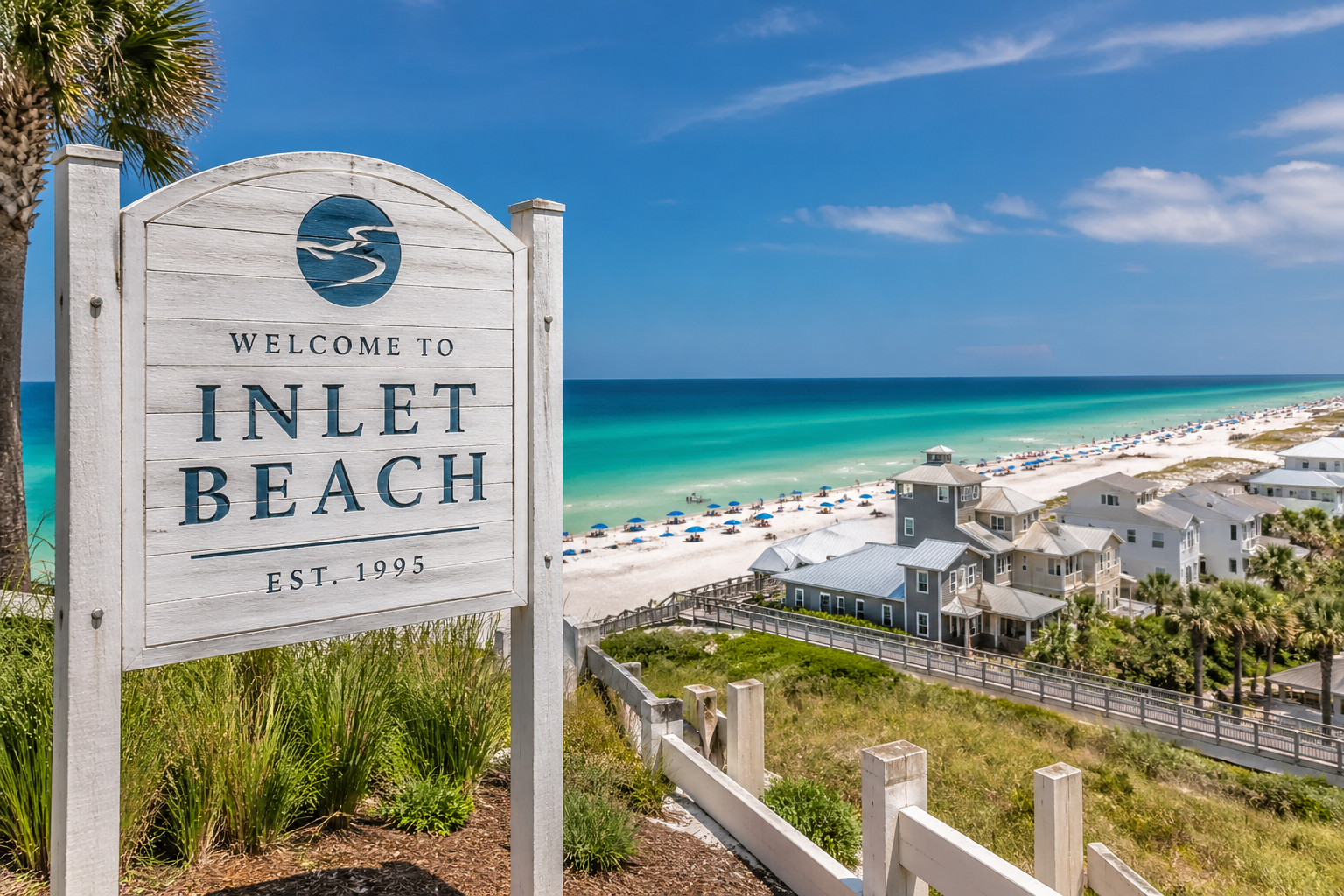 Inlet Beach Florida and Scenic Highway 30A coastal area