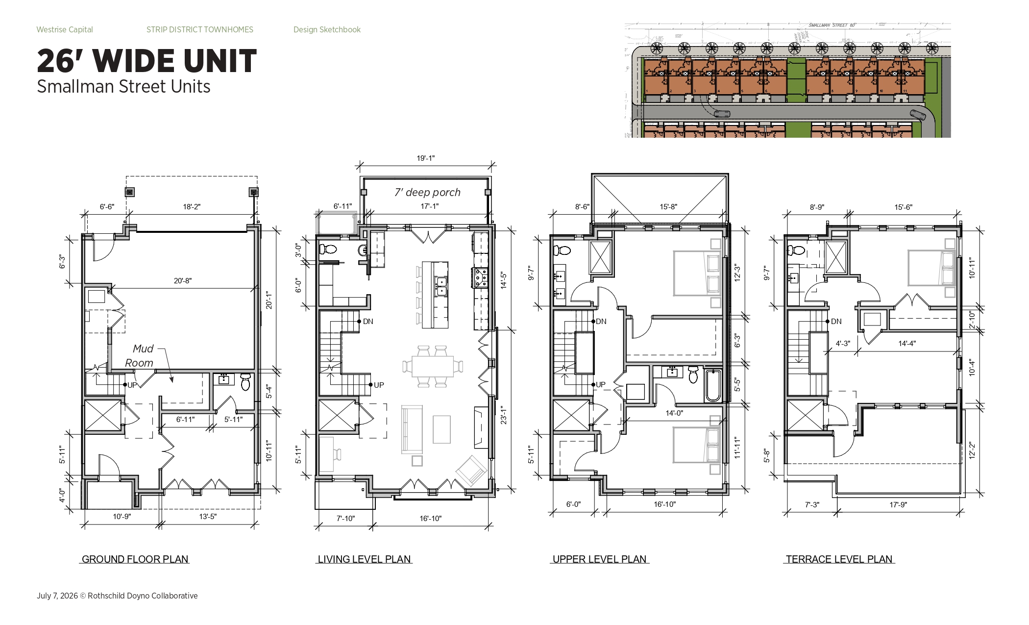 The Smallman Collection floor plans