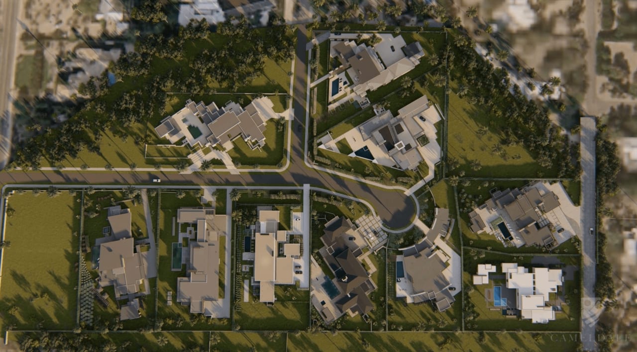 Cameldale Estates Luxury Community Aerial Rendering