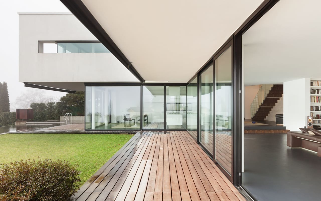 Wooden Hallway of a House