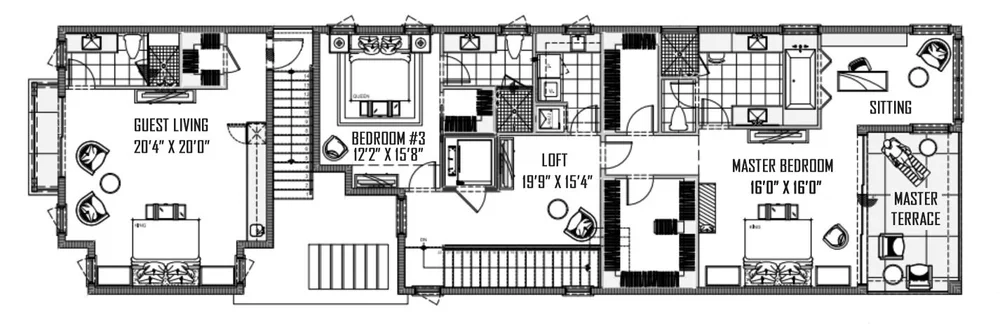 Floor 2 Unit Floorplan