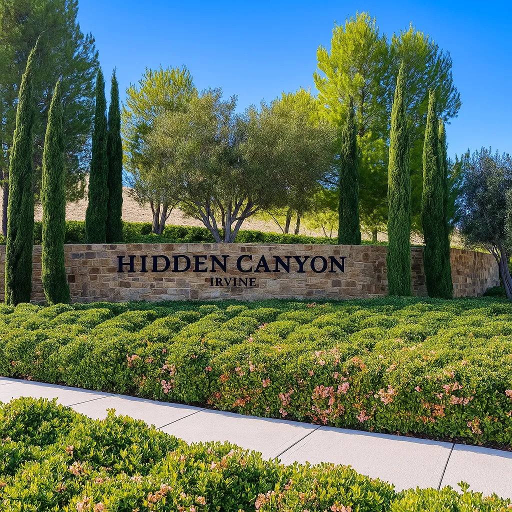 Luxury estates in Hidden Canyon, Irvine with panoramic views