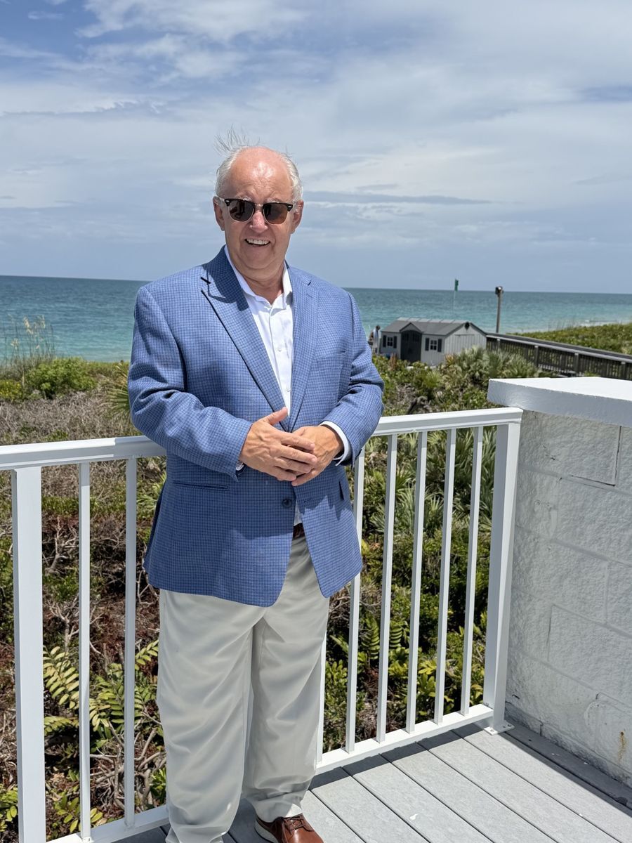 Ben Bryk, Co-Founding Principal of Vero Premier Properties, on the oceanfront in Vero Beach