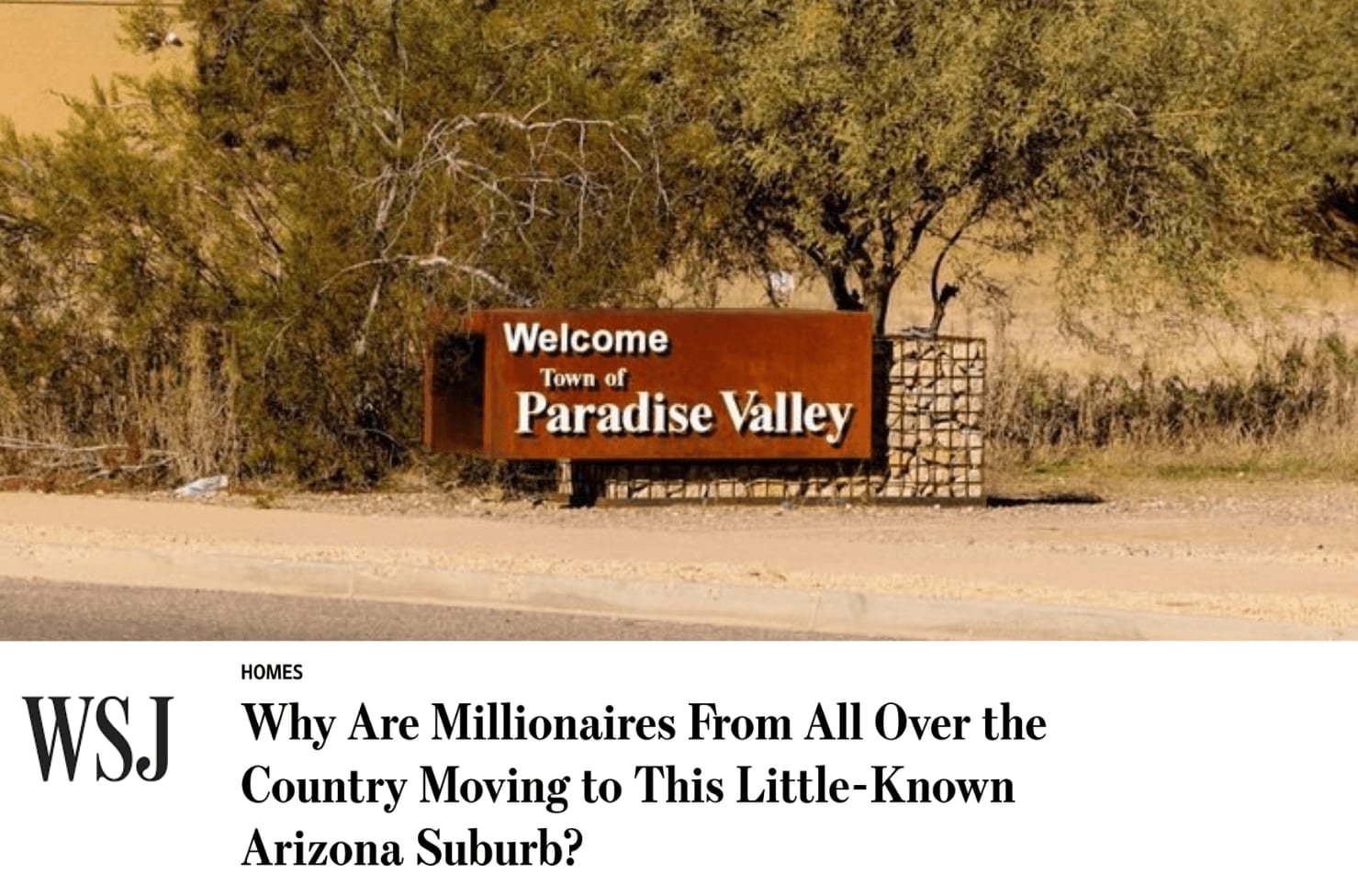 The Influx of out-of-state buyers in Paradise Valley