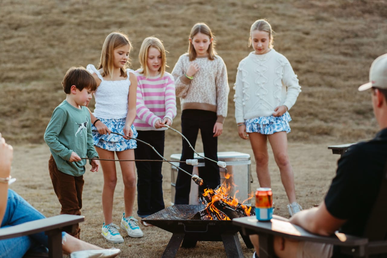 Children Roasting Marshmallow in Glenview Park