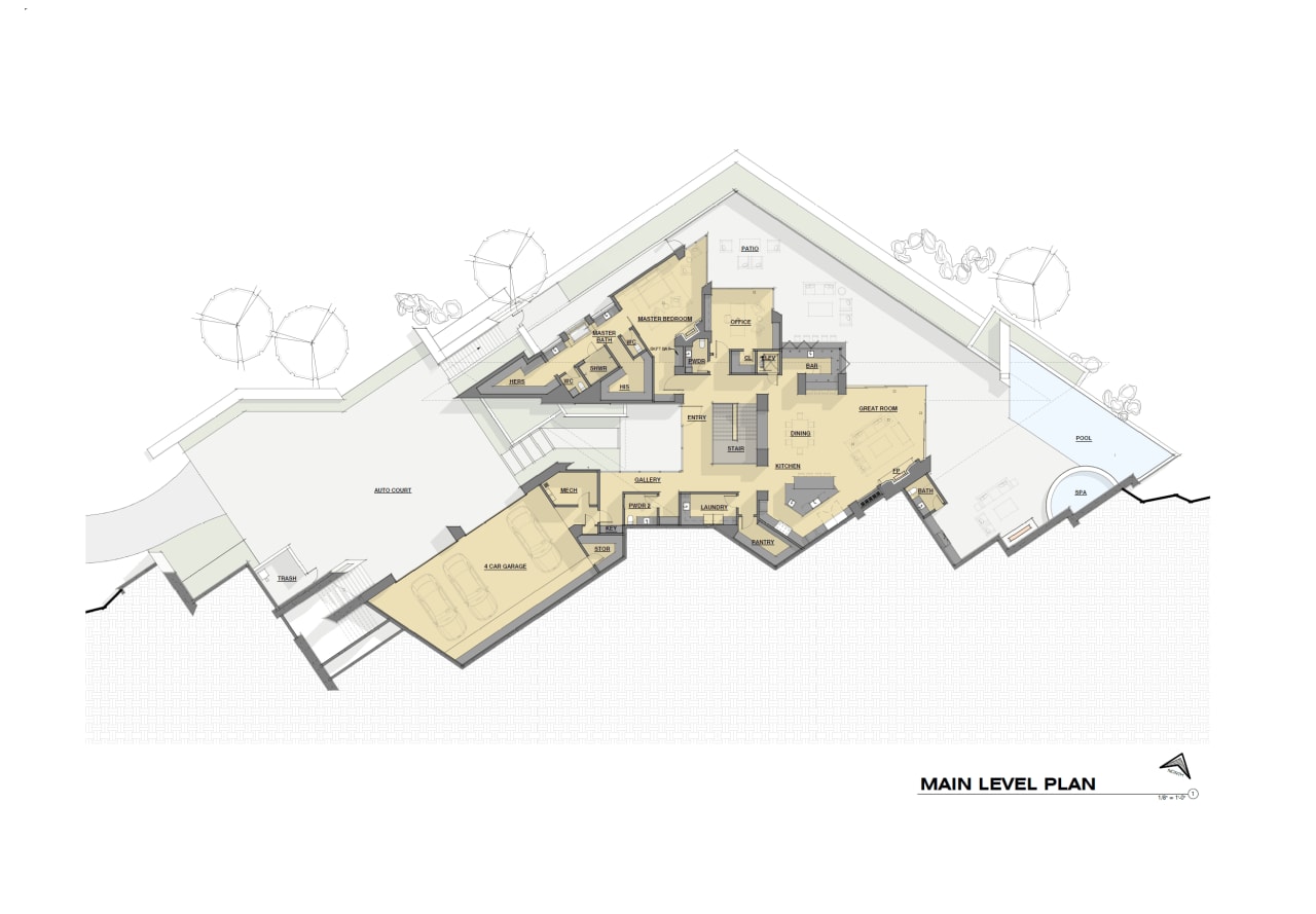 Jade Crown Canyon Main Level Floorplan