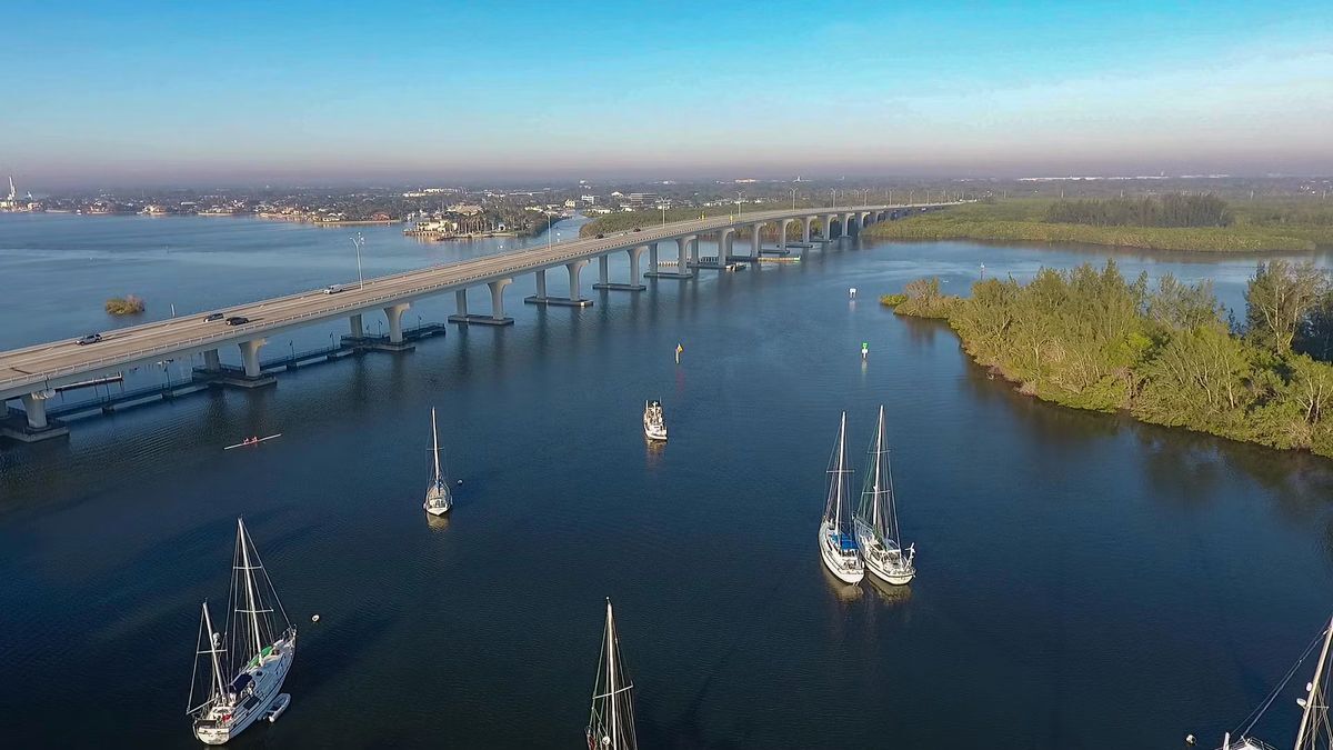 Indian River Lagoon near Vero Beach's barrier island luxury communities
