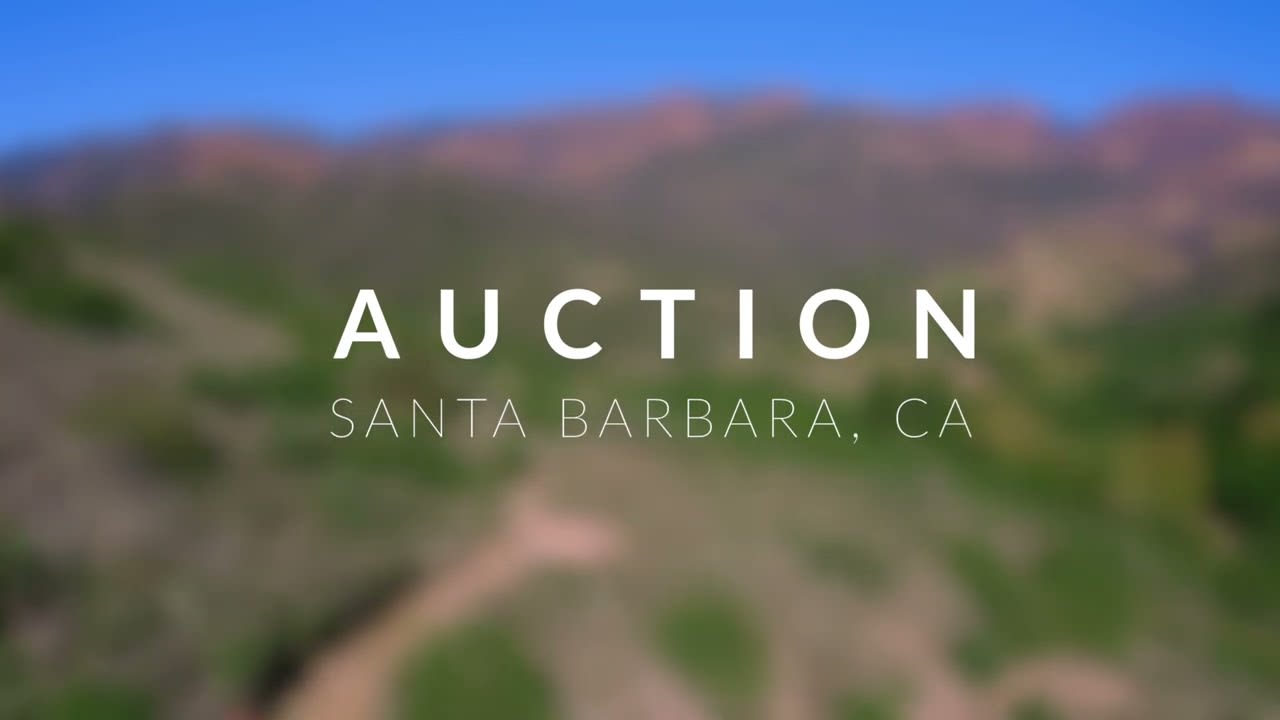 Concierge Auction at 1585 San Marcos Pass Road