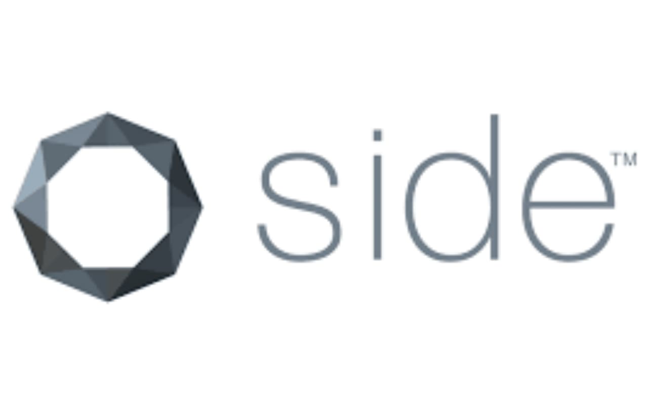 A logo for Side, a real estate brokerage platform. 