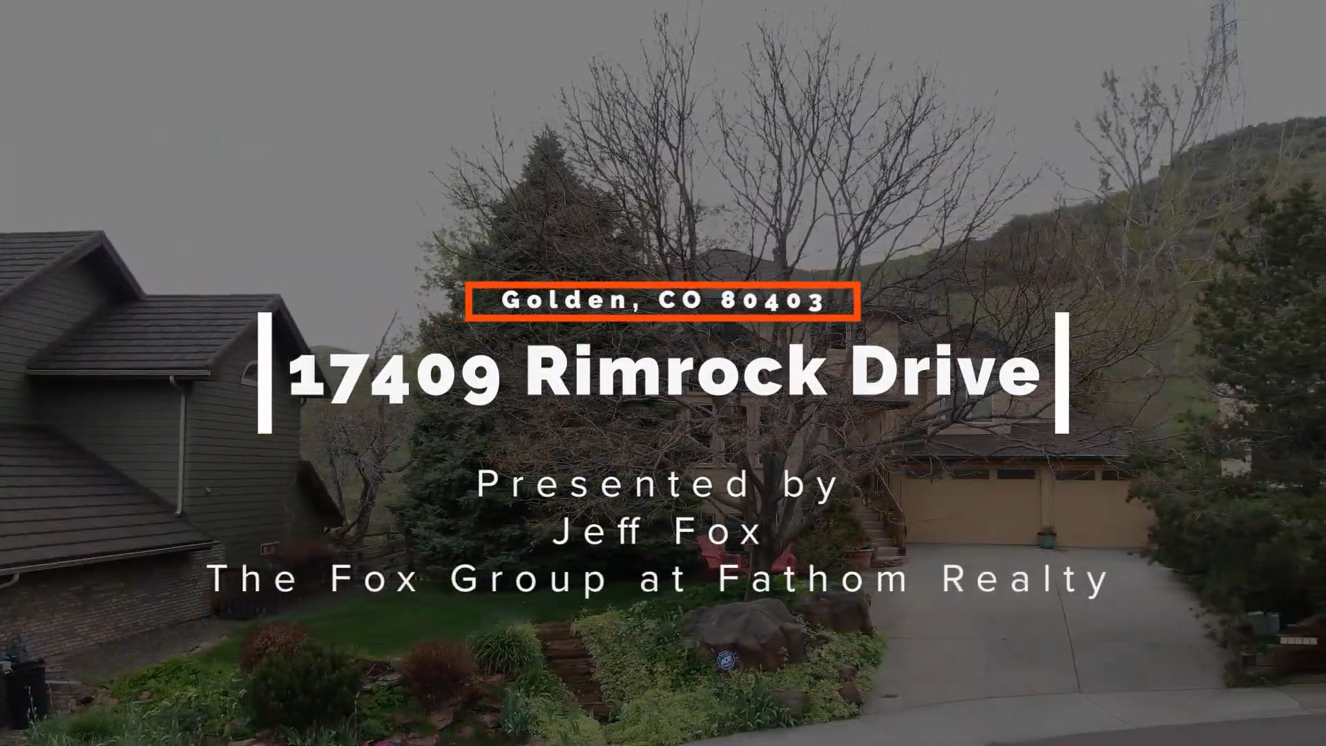 17409 Rimrock Dr, Golden, CO, Arial Video