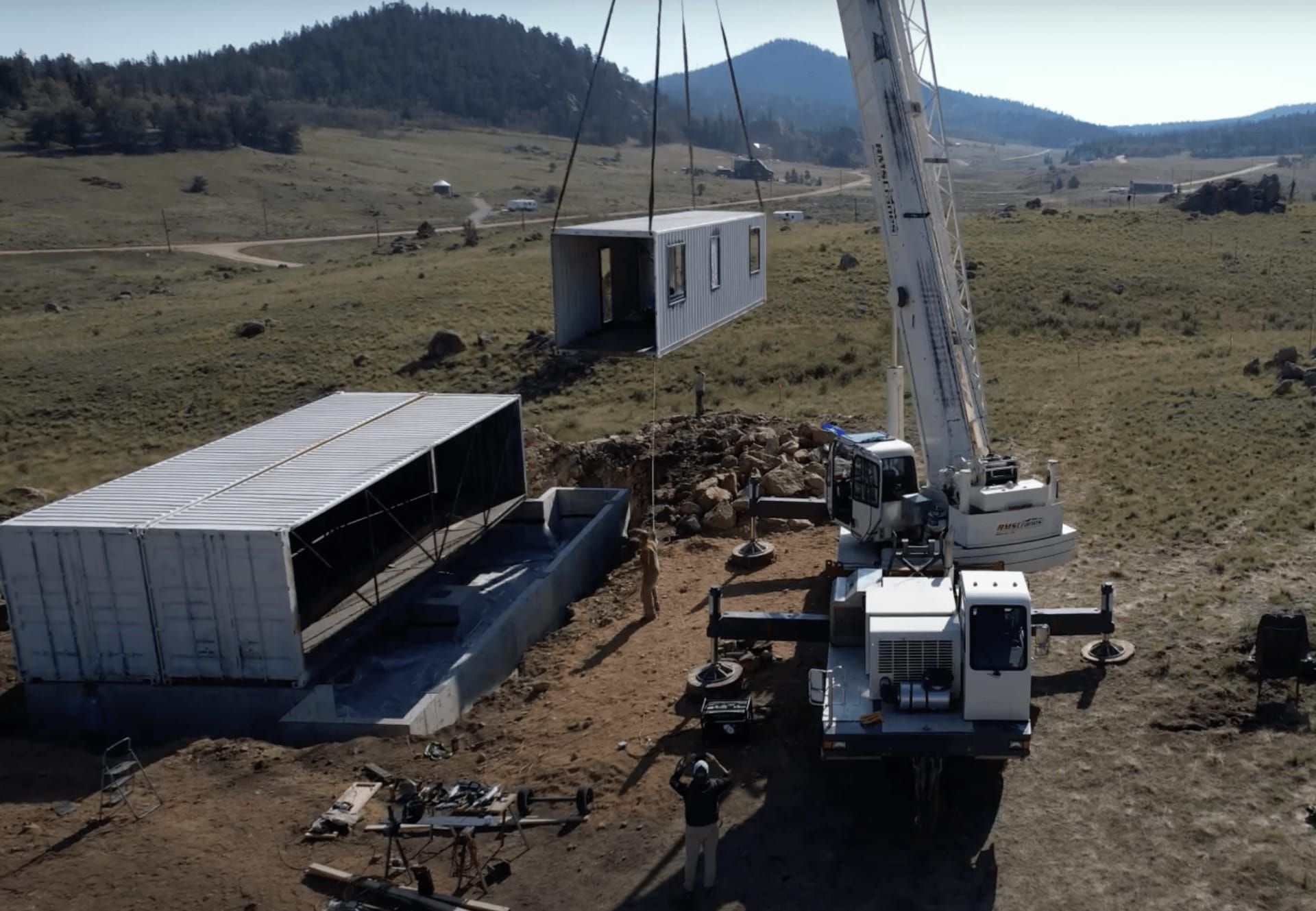 Setting The Containers!!! The Nook Shipping Container Home Build