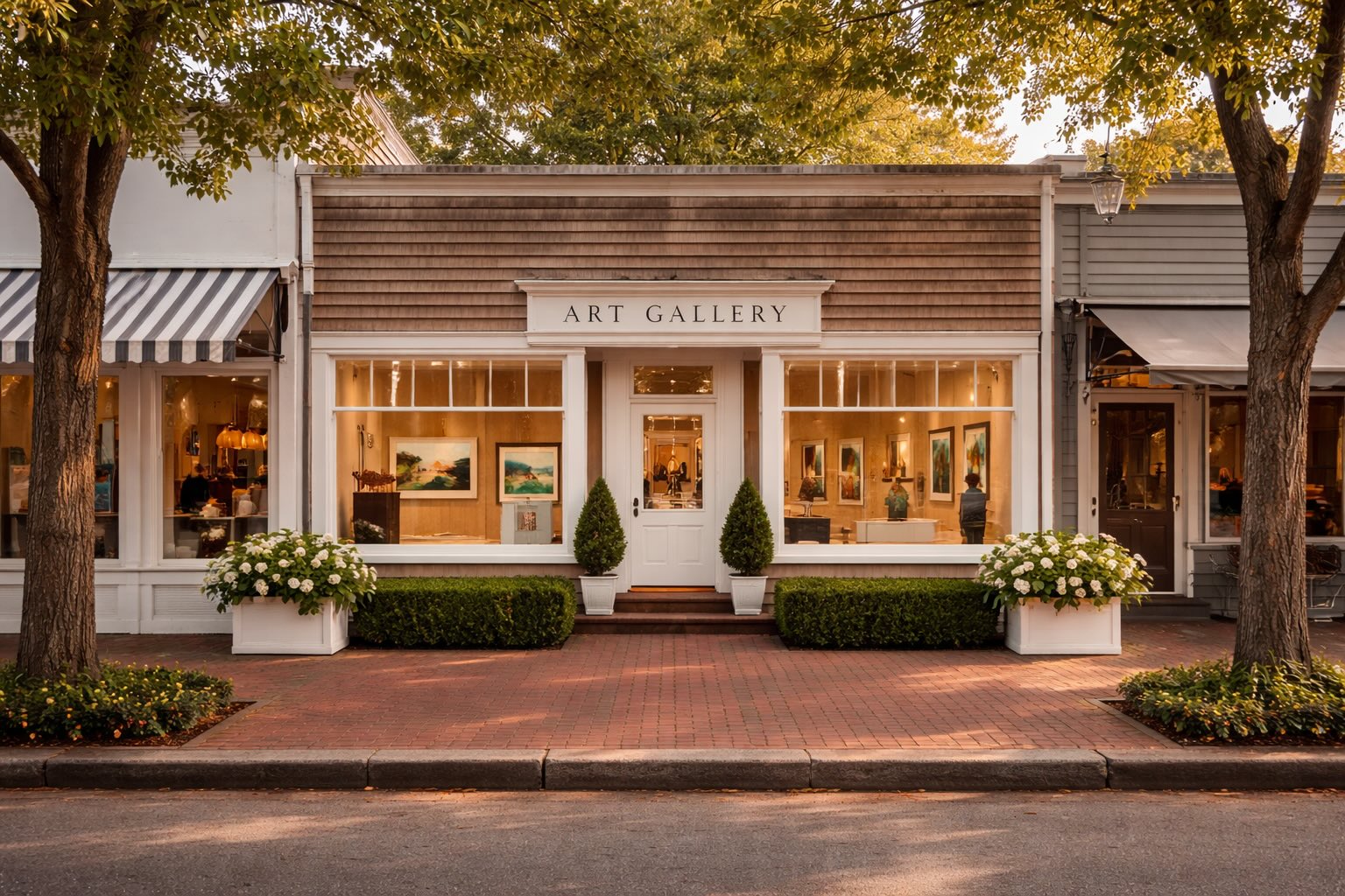 East Hampton art gallery on main street